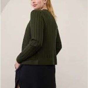 Athleta Fairway Zip Front Sweater